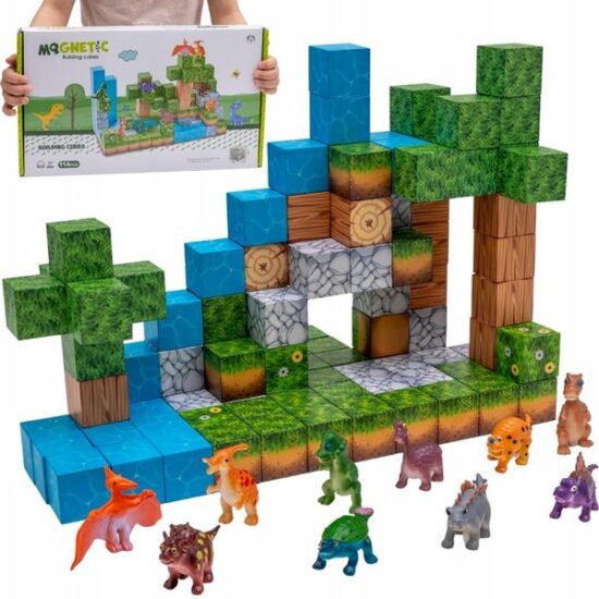 Set 64 Cuburi magnetice MineCraft Magnetic