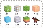 Set 64 Cuburi magnetice MineCraft Magnetic