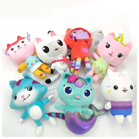 Set 7 Papusi Gabbys Dollhouse Jucarii din plus copii 20 cm