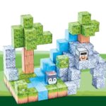 Set 78 Cuburi magnetice MineCraft Magnetic Jucarii Stem creative
