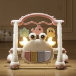 Antepremergator si Centru de joaca cu covoras si Zornaitori 4in1