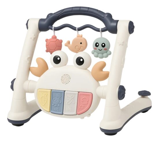 Antepremergator si Centru de joaca cu covoras si Zornaitori 4in1