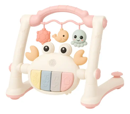 Antepremergator si Centru de joaca cu covoras si Zornaitori 4in1