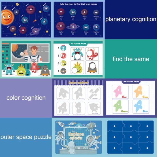 Carte educativa interactiva Nave piese puzzle repozitionabile