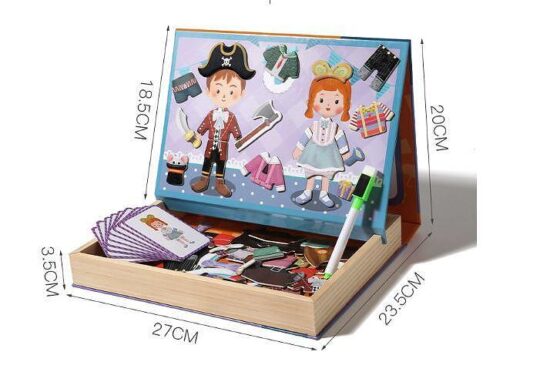 Carte magnetica Imbraca Costume Puzzle magnetic Tabla desen