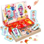 Carte magnetica Imbraca printesa Puzzle magnetic Tabla desen