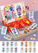 Carte magnetica Imbraca printesa Puzzle magnetic Tabla desen