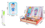 Carte magnetica Imbraca printesa Puzzle magnetic Tabla desen