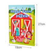 Carte magnetica pliabila Tematica Ferma animalelor fericite Puzzle