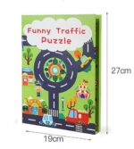 Carte magnetica pliabila Tematica Trafic Urban Puzzle copii
