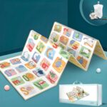 Covor de joaca spuma 200x180X1cm Litere cu 2 fete termoizolant