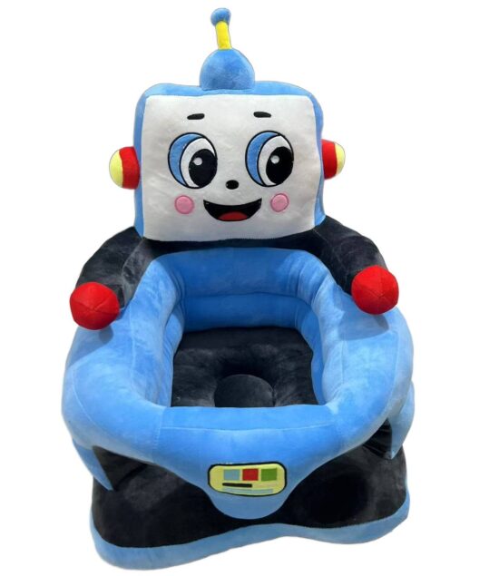 Fotoliu bebelusi Robot albastru cu suport pentru picioare din plus