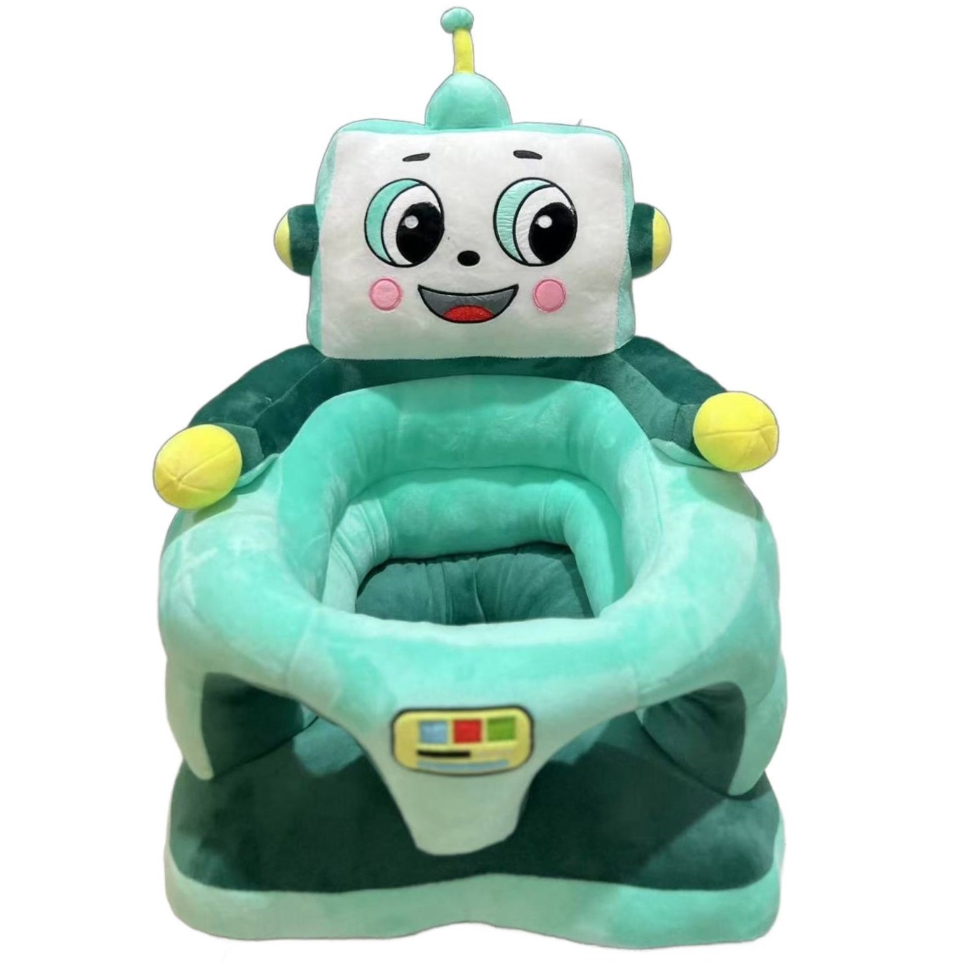 Fotoliu bebelusi Robot verde cu suport pentru picioare din plus