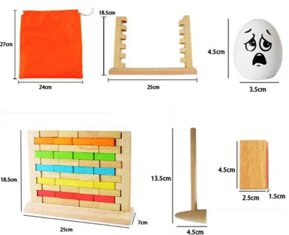 Joc Jenga Zidul instabil Darama caramizile Cuburi echilibru lemn