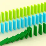 Joc Montessori Domino Curcubeu Cuburi constructii cu mecanisme