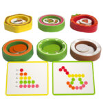 Joc Montessori logic Sortarea Numararea Recunoasterea Fructelor