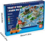 Joc Semne indicatoare de circulatie cu plansa ilustrata Trafic