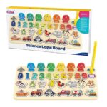 Joc educativ Logaritm 6in1 cu Vehicule Animale Operatii Pescuit