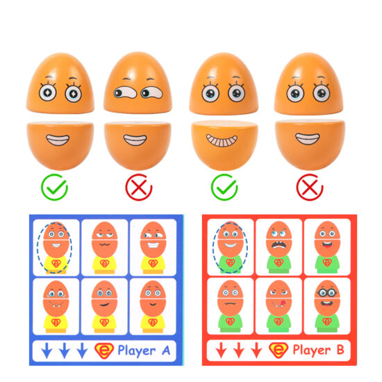 Joc educativ distractiv Oua Emoji Asociaza expresiile faciale