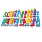 Joc logaritmic 177 piese Tablita cognitiva Asociere numere litere