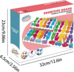 Joc logaritmic 177 piese Tablita cognitiva Asociere numere litere