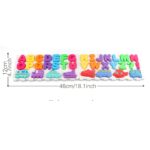 Joc logaritmic 38 piese Tablita 2in1 cognitiva Asociere Litere