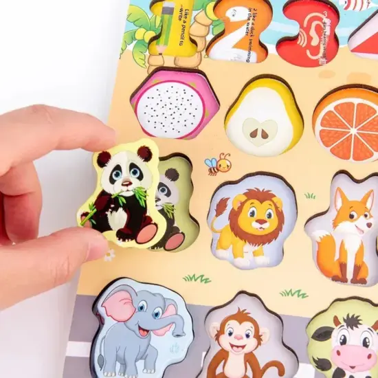 Joc logaritmic Asocieri si Recunoastere Jucarie educativa Animale