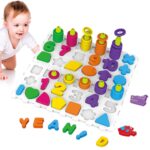 Joc logaritmic Tablita 2in1 cognitiva Asociere numere si forme