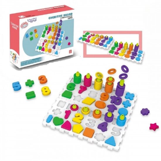 Joc logaritmic Tablita 2in1 cognitiva Asociere numere si forme1 Joc logaritmic Tablita 2in1 cognitiva Asociere numere si forme