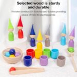 Jocuri Montessori de clasificare Sortare Figurine bile si cupe