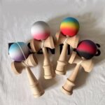 Jucarie Kendama 19cm Joc de indemanare Bila din cauciuc antistres