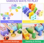 Jucarie Montessori Forme Sortator 3in1 Pescuieste Joc logaritmic