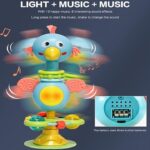 Jucarie Muzicala Bebelusi Animalute cu ventuza Gaina cu lumini