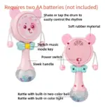 Jucarie Zornaitoare bebe Ursuletul pentru dentitie cu lumini muzica