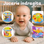 Jucarie interactiva bebe Proiector rotativ cu lumini si sunete