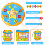 Jucarie interactiva bebe Proiector rotativ cu lumini si sunete