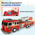 Jucarie interactiva copii Masina de pompieri cu lumini si sunete