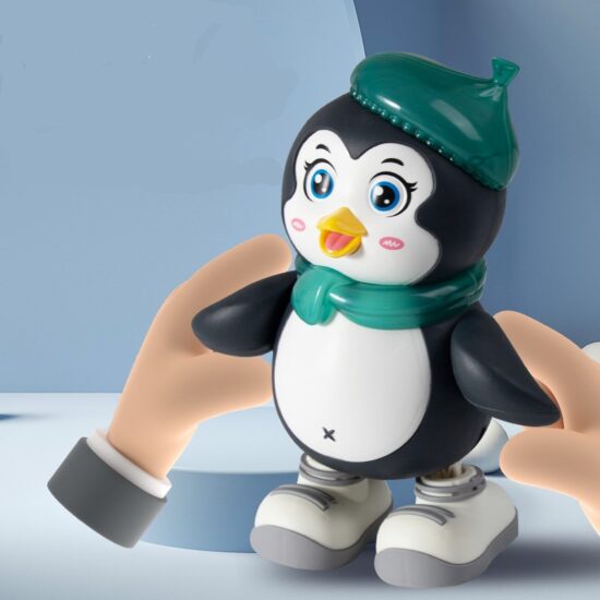 Jucarie interactiva copii Pinguinul cu sunete lumini si Danseaza