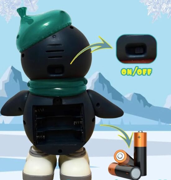 Jucarie interactiva copii Pinguinul cu sunete lumini si Danseaza