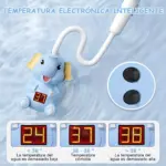 Jucarie pentru baie Dus sub forma de Elefant cu termometru