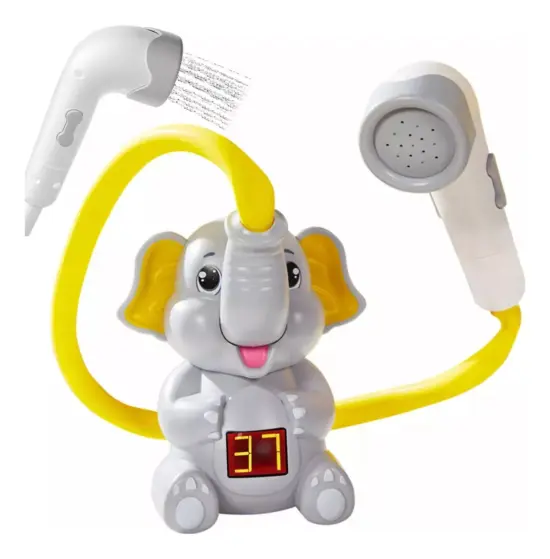 Jucarie pentru baie Dus sub forma de Elefant cu termometru