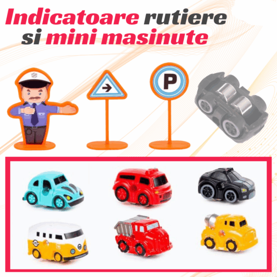 Parcare cu lift 6 Masini Pista cu 4 etaje Jucarii Garaj pentru vehicule