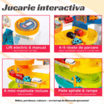 Parcare cu lift 6 Masini Pista cu 4 etaje Jucarii Garaj pentru vehicule