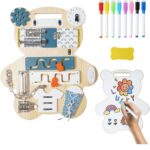 Placa Busy Board Ursuletul cu tabla pentru desen Incuie Descuie