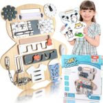 Placa Busy Board Ursuletul cu tabla pentru desen Incuie Descuie