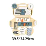 Placa Busy Board Ursuletul cu tabla pentru desen Incuie Descuie