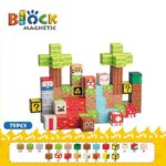Set 102 Cuburi magnetice MineCraft Magnetic Jucarii Stem constructii