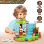 Set 117 Cuburi magnetice MineCraft Magnetic Jucarii Stem constructii