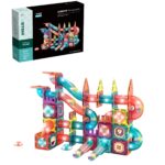 Set 140 Cuburi magnetice transparente luminoase Circuit STEM