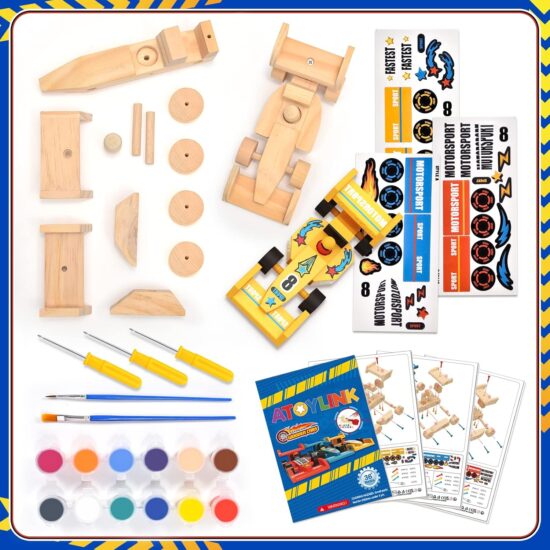 Set 3 Masini de curse Kit pentru desen Asamblare Banc de lucru